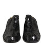 Dolce & Gabbana Black Sequined Mules Shoes