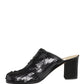 Dolce & Gabbana Black Sequined Mules Shoes