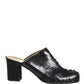 Dolce & Gabbana Black Sequined Mules Shoes