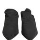 Dolce & Gabbana Black Suede Heel Mule Shoes