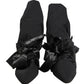 Dolce & Gabbana Black Suede Mid Calf Boots Shoes