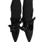 Dolce & Gabbana Black Suede Mid Calf Boots Shoes