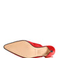 Dolce & Gabbana Red Suede Heel Slingback Shoes