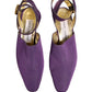Dolce & Gabbana Purple Suede Sandals Shoes