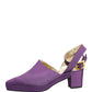 Dolce & Gabbana Purple Suede Sandals Shoes