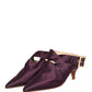 Dolce & Gabbana Purple Satin Sandals Shoes