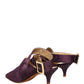 Dolce & Gabbana Purple Satin Sandals Shoes