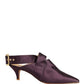 Dolce & Gabbana Purple Satin Sandals Shoes
