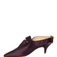 Dolce & Gabbana Purple Satin Sandals Shoes