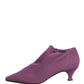 Dolce & Gabbana Shoes Purple Suede Ankle Boots Shoes