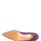 Dolce & Gabbana Shoes Purple Suede Ankle Boots Shoes