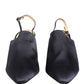 Dolce & Gabbana Black Suede Heels Slingbacks Shoes