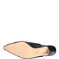 Dolce & Gabbana Black Suede Heels Slingbacks Shoes