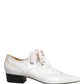 Dolce & Gabbana White Leather Brogue Oxford Lace Up Shoes