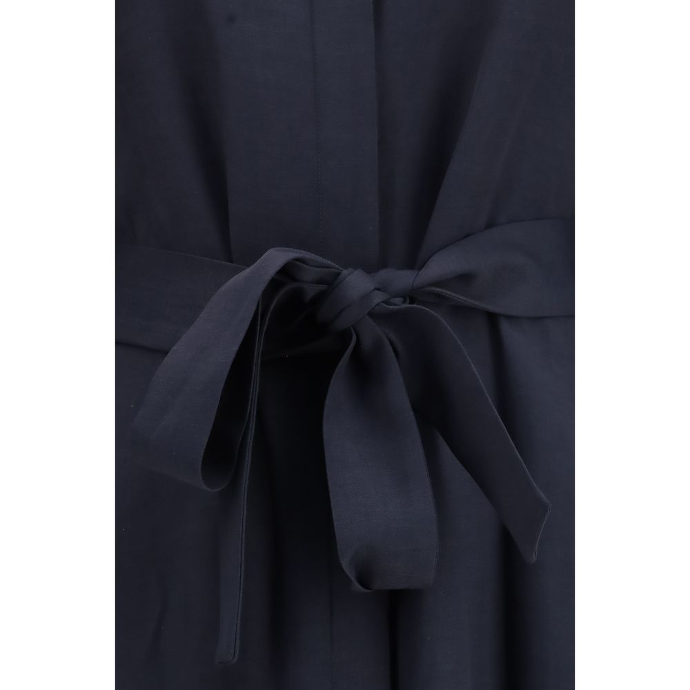 P.A.R.O.S.H. Blue Viscose Casual Dress