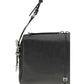 PINKO Black Calf Leather Bos Taurus Shoulder Bag