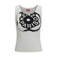 Kenzo White Cotton Sleeveles T-Shirt