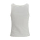 Kenzo White Cotton Sleeveles T-Shirt