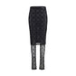Marine Serre Black Recycled Polyamide Midi Skirt