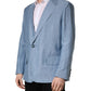 Dolce & Gabbana Light Blue Single Breasted Men Jacket Blazer