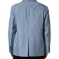 Dolce & Gabbana Light Blue Single Breasted Men Jacket Blazer