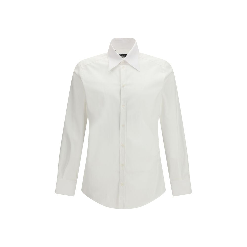 Dolce & Gabbana White Alpaca Vicugna Pacos Dress Shirt