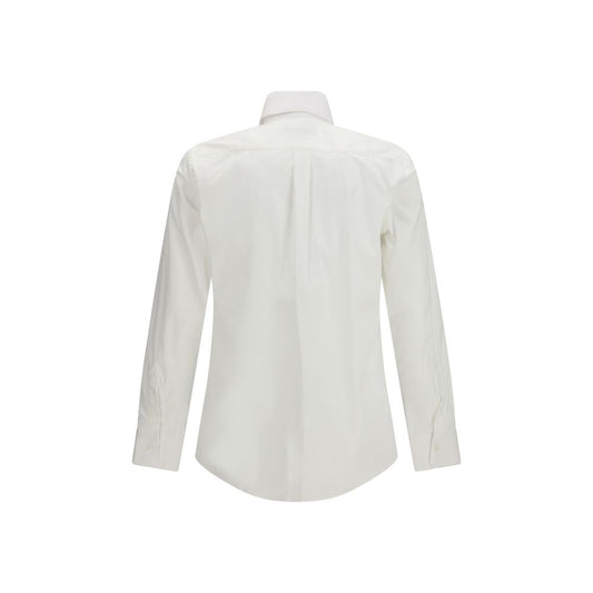 Dolce & Gabbana White Alpaca Vicugna Pacos Dress Shirt