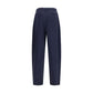 Giorgio Armani Blue Silk Casual Pants