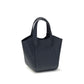 Giorgio Armani Blue Calf Leather Bos Taurus Handbag