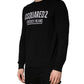 Dsquared² Black Logo Knitted Crew Neck Men Pullover Sweater