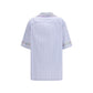 Dolce & Gabbana Blue Cotton Shortsleeve Shirt