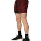 Dolce & Gabbana Maroon Polyester Drawstring Shorts Swimwear