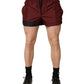 Dolce & Gabbana Maroon Polyester Drawstring Shorts Swimwear