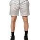 Dolce & Gabbana Silver Polyester Drawstring Men Shorts Swimwear