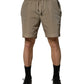 Dolce & Gabbana Brown Nylon Drawstring Swim Shorts Swimwear