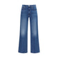 Mother Denim Blue Cotton Relaxed Fit Jeans