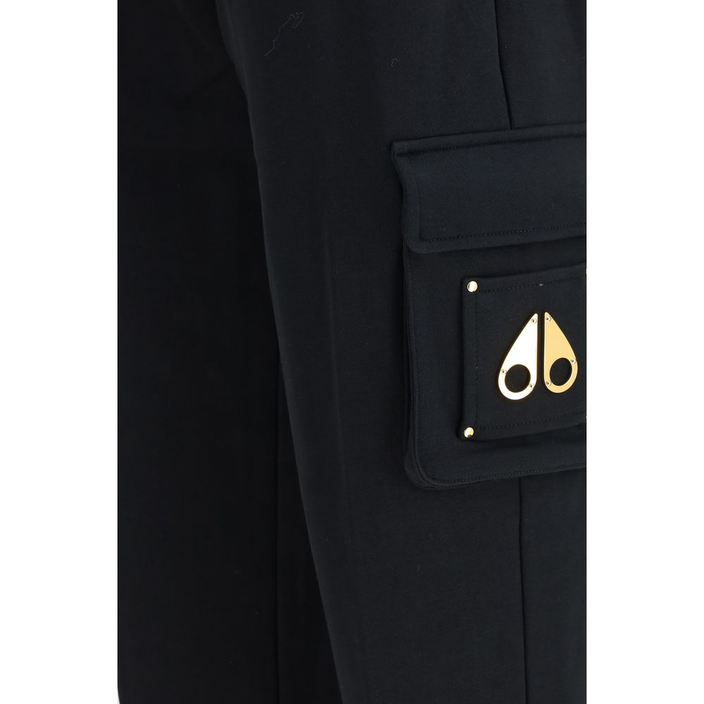 Moose Knuckles Black Cotton Casual Pants