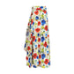 Sara Roka Multicolor Linen Long Skirt