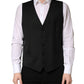 Dolce & Gabbana Black Wool Single Breasted Men Waistcoat Vest