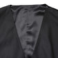 Dolce & Gabbana Black Wool Single Breasted Men Waistcoat Vest
