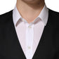 Dolce & Gabbana Black Wool Single Breasted Men Waistcoat Vest