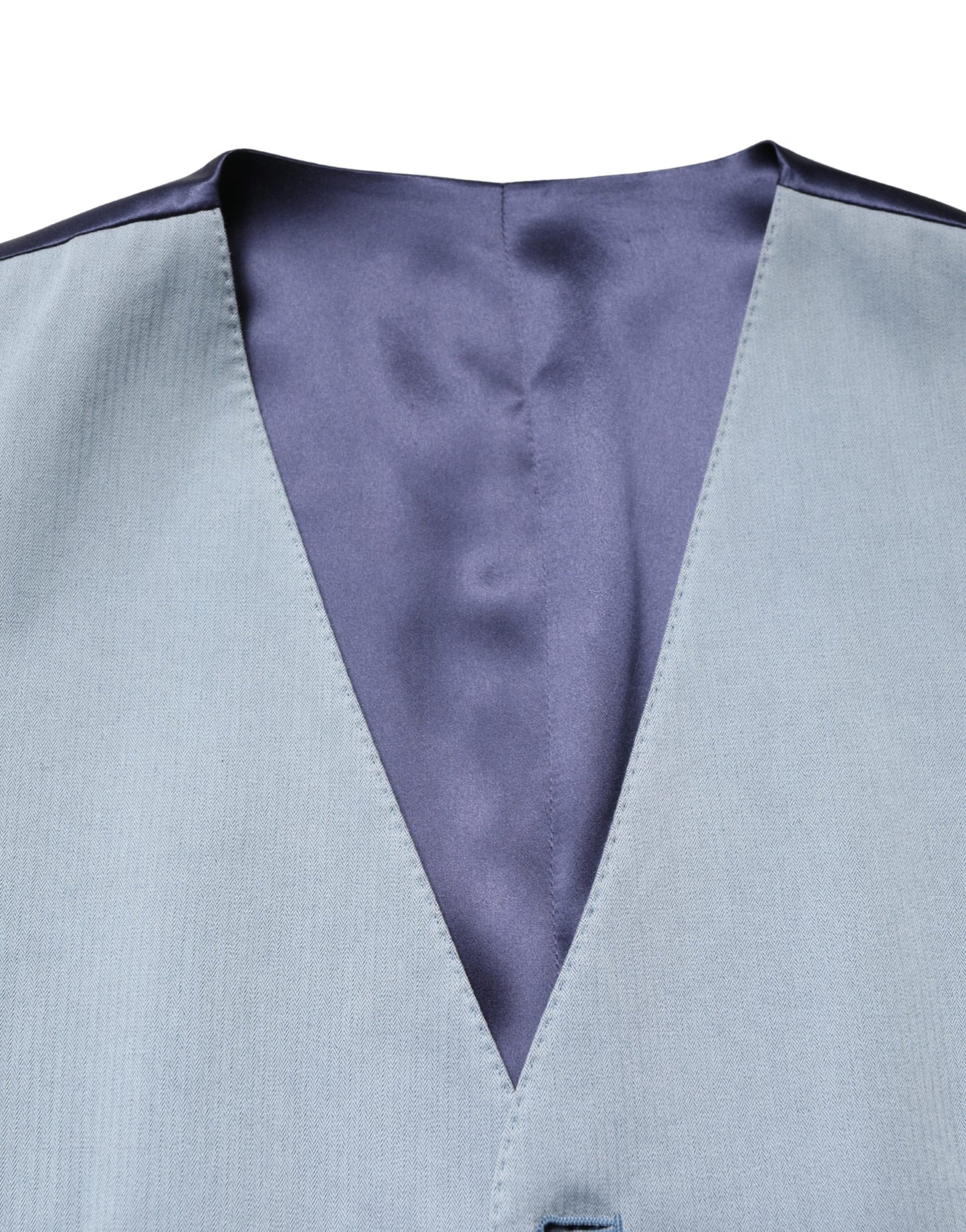 Dolce & Gabbana Gray Wool Single Breasted Men Waistcoat Vest