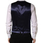 Dolce & Gabbana Gray Wool Single Breasted Men Waistcoat Vest
