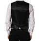 Dolce & Gabbana Black Wool Single Breasted Waistcoat Vest