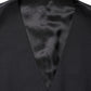 Dolce & Gabbana Black Wool Single Breasted Waistcoat Vest