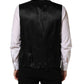 Dolce & Gabbana Black Wool Single Breasted Waistcoat Vest