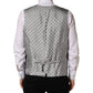 Dolce & Gabbana Navy Blue Wool Dress Formal Waistcoat Vest