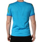 Dolce & Gabbana Blue Palm Tree Print Cotton CrewNeck T-shirt