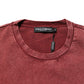 Dolce & Gabbana Maroon Print Round Neck Short Sleeve T-shirt