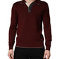 Dolce & Gabbana Maroon Re-Edition Wool Long Sleeves T-shirt